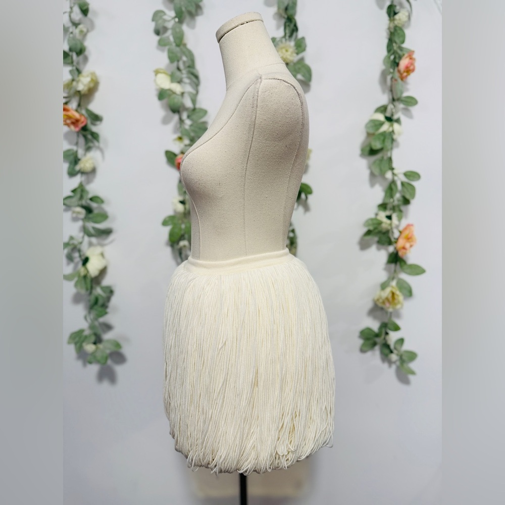 Alaia Fringes Wool Miniskirt - Picture 7 of 12